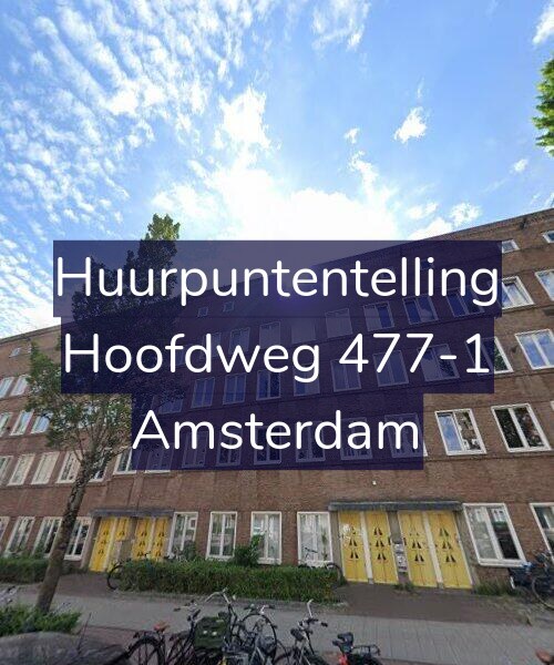 Foto gevel Huurpuntentelling voor Hoofdweg 477-1, Amsterdam