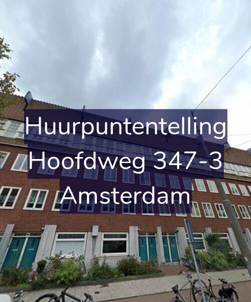 Foto gevel Huurpuntentelling voor Hoofdweg 347-3, Amsterdam