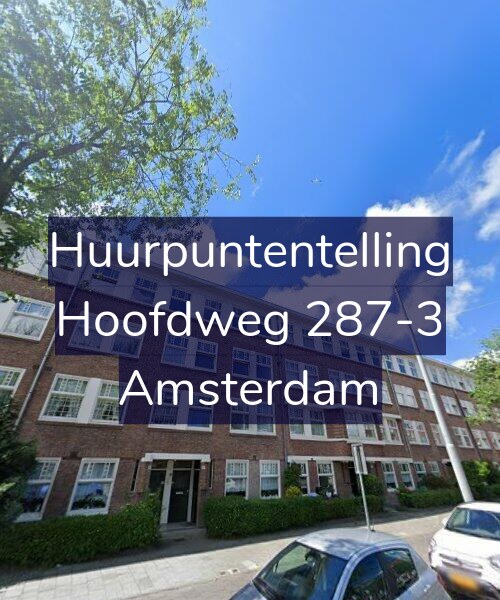 Foto gevel Huurpuntentelling voor Hoofdweg 287-3, Amsterdam