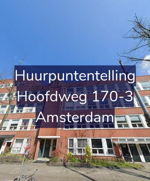 Foto gevel Huurpuntentelling voor Hoofdweg 170-3, Amsterdam