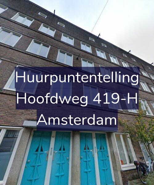 Foto gevel Huurpuntentelling voor Hoofdweg 419-H, Amsterdam
