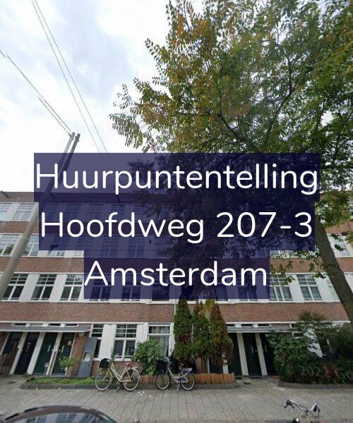 Foto gevel Huurpuntentelling voor Hoofdweg 207-3, Amsterdam