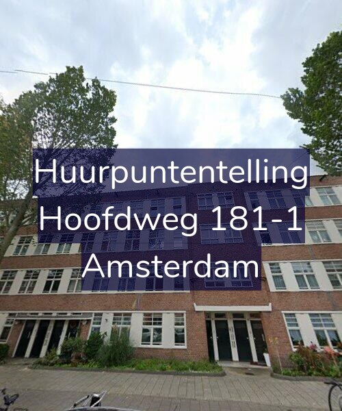 Foto gevel Huurpuntentelling voor Hoofdweg 181-1, Amsterdam