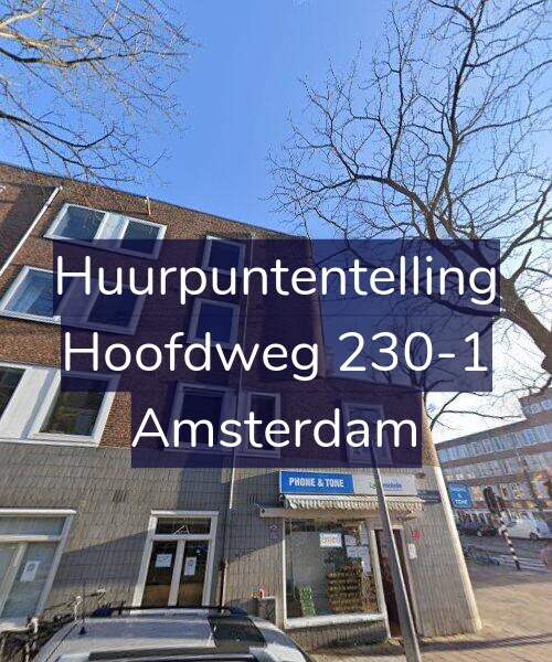Foto gevel Huurpuntentelling voor Hoofdweg 230-1, Amsterdam