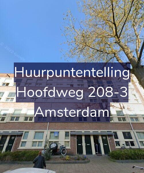 Foto gevel Huurpuntentelling voor Hoofdweg 208-3, Amsterdam