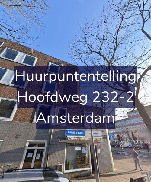 Foto gevel Huurpuntentelling voor Hoofdweg 232-2, Amsterdam