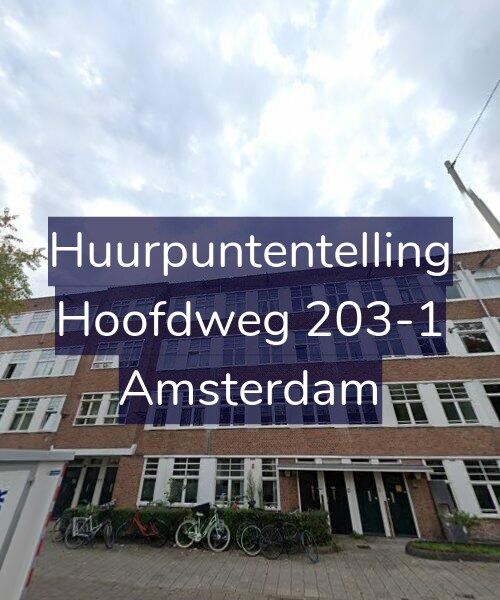 Foto gevel Huurpuntentelling voor Hoofdweg 203-1, Amsterdam
