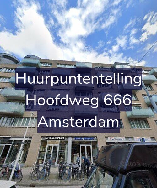 Foto gevel Huurpuntentelling voor Hoofdweg 666, Amsterdam