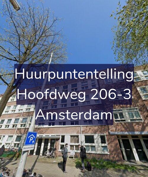 Foto gevel Huurpuntentelling voor Hoofdweg 206-3, Amsterdam