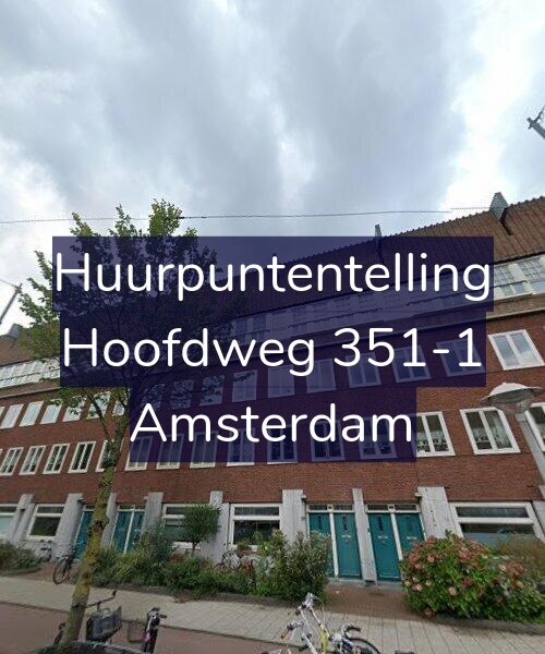 Foto gevel Huurpuntentelling voor Hoofdweg 351-1, Amsterdam