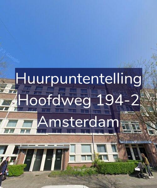 Foto gevel Huurpuntentelling voor Hoofdweg 194-2, Amsterdam