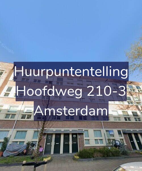 Foto gevel Huurpuntentelling voor Hoofdweg 210-3, Amsterdam