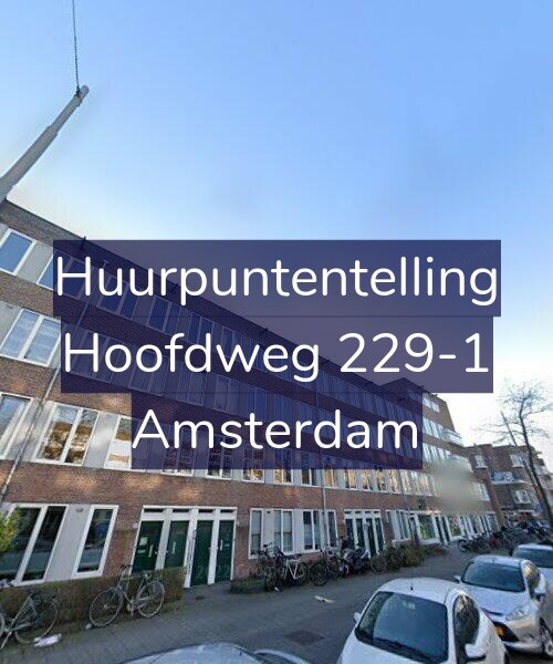 Foto gevel Huurpuntentelling voor Hoofdweg 229-1, Amsterdam