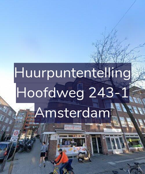 Foto gevel Huurpuntentelling voor Hoofdweg 243-1, Amsterdam
