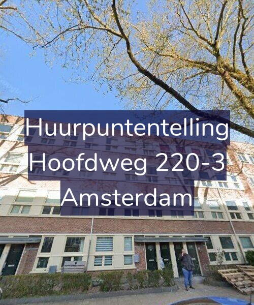 Foto gevel Huurpuntentelling voor Hoofdweg 220-3, Amsterdam
