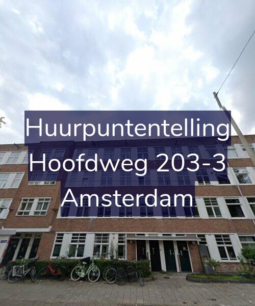 Foto gevel Huurpuntentelling voor Hoofdweg 203-3, Amsterdam