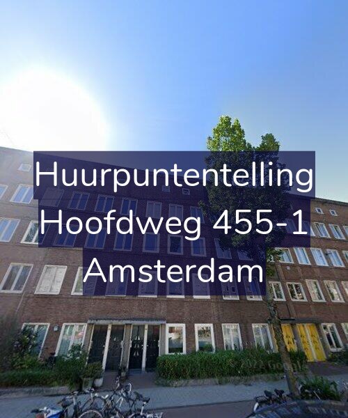 Foto gevel Huurpuntentelling voor Hoofdweg 455-1, Amsterdam
