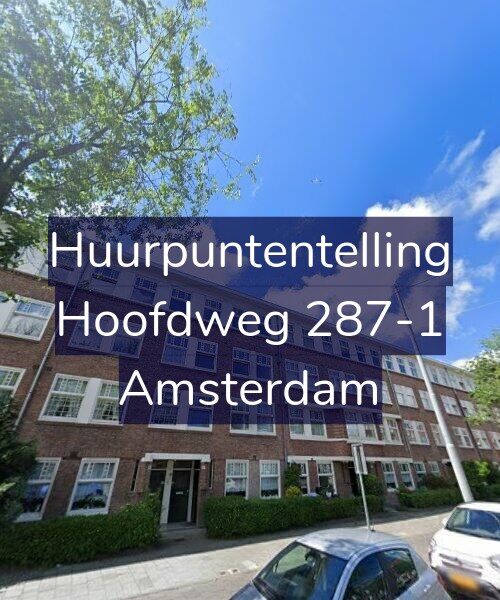 Foto gevel Huurpuntentelling voor Hoofdweg 287-1, Amsterdam