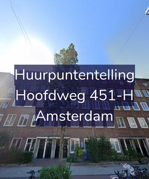 Foto gevel Huurpuntentelling voor Hoofdweg 451-H, Amsterdam