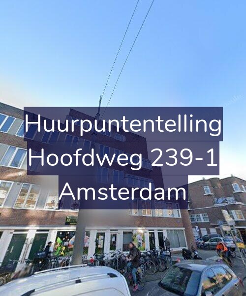 Foto gevel Huurpuntentelling voor Hoofdweg 239-1, Amsterdam