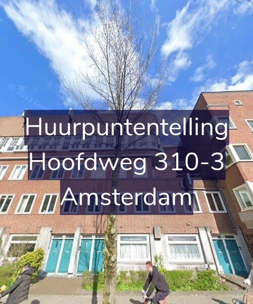 Foto gevel Huurpuntentelling voor Hoofdweg 310-3, Amsterdam