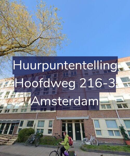 Foto gevel Huurpuntentelling voor Hoofdweg 216-3, Amsterdam