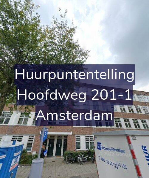 Foto gevel Huurpuntentelling voor Hoofdweg 201-1, Amsterdam