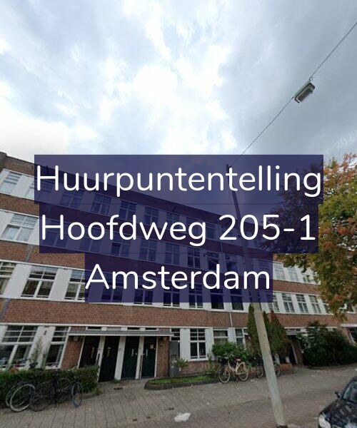Foto gevel Huurpuntentelling voor Hoofdweg 205-1, Amsterdam