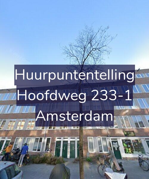 Foto gevel Huurpuntentelling voor Hoofdweg 233-1, Amsterdam