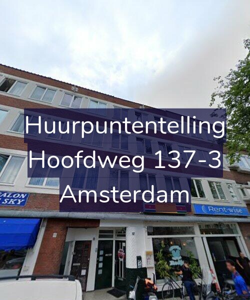 Foto gevel Huurpuntentelling voor Hoofdweg 137-3, Amsterdam