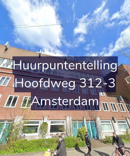 Foto gevel Huurpuntentelling voor Hoofdweg 312-3, Amsterdam