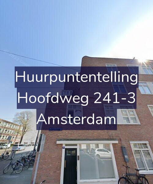 Foto gevel Huurpuntentelling voor Hoofdweg 241-3, Amsterdam