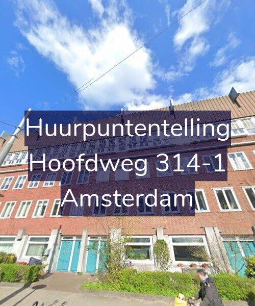 Foto gevel Huurpuntentelling voor Hoofdweg 314-1, Amsterdam