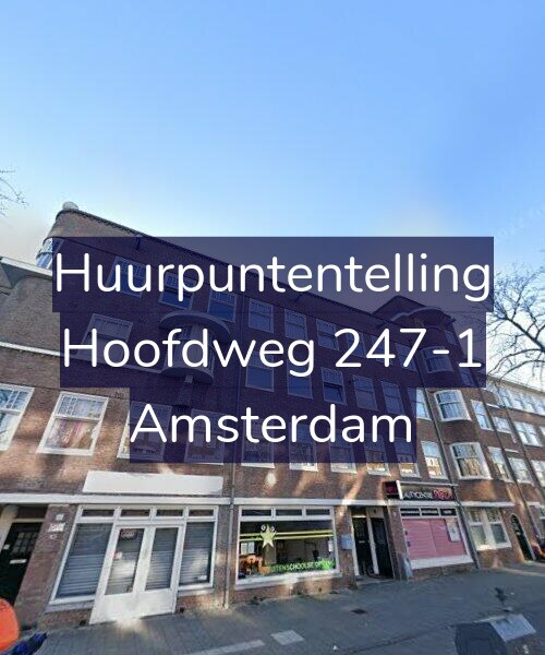 Foto gevel Huurpuntentelling voor Hoofdweg 247-1, Amsterdam
