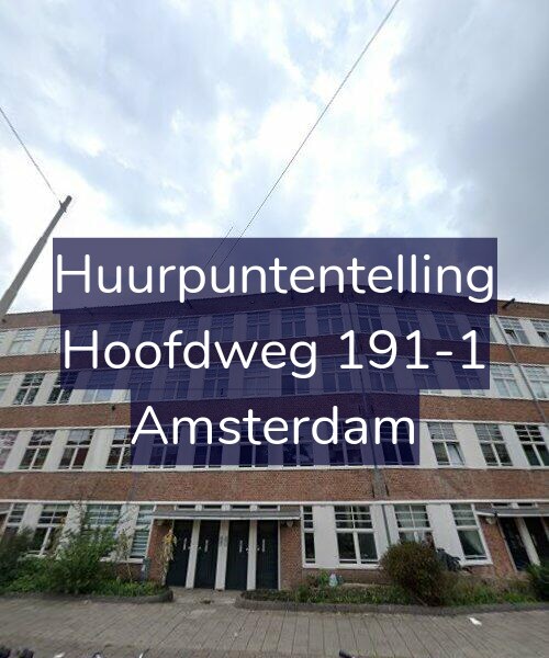 Foto gevel Huurpuntentelling voor Hoofdweg 191-1, Amsterdam