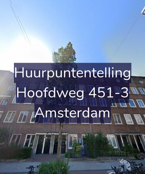 Foto gevel Huurpuntentelling voor Hoofdweg 451-3, Amsterdam