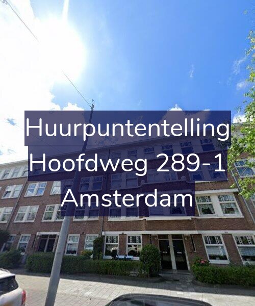 Foto gevel Huurpuntentelling voor Hoofdweg 289-1, Amsterdam