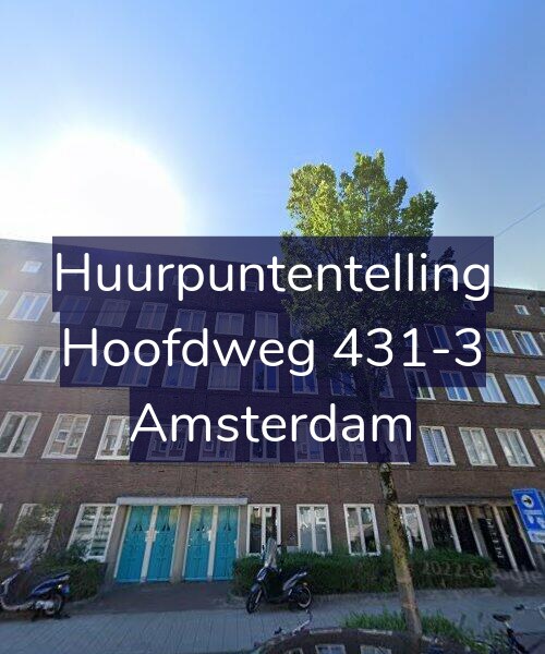 Foto gevel Huurpuntentelling voor Hoofdweg 431-3, Amsterdam