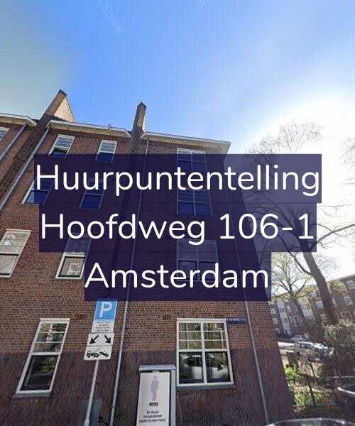 Foto gevel Huurpuntentelling voor Hoofdweg 106-1, Amsterdam