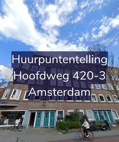 Foto gevel Huurpuntentelling voor Hoofdweg 420-3, Amsterdam