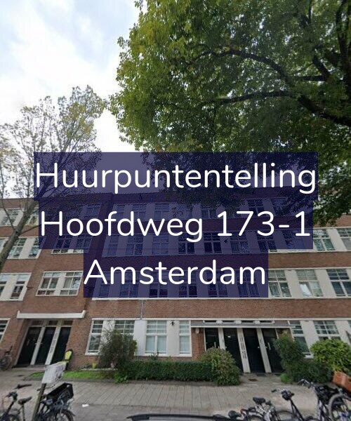 Foto gevel Huurpuntentelling voor Hoofdweg 173-1, Amsterdam
