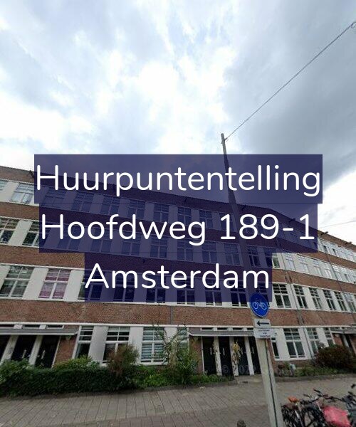 Foto gevel Huurpuntentelling voor Hoofdweg 189-1, Amsterdam