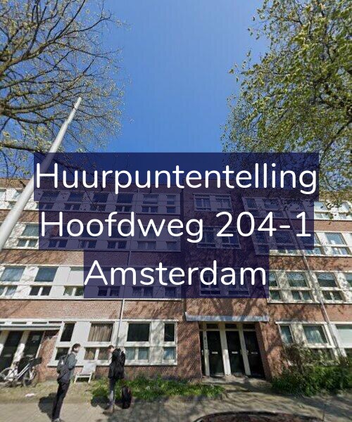 Foto gevel Huurpuntentelling voor Hoofdweg 204-1, Amsterdam