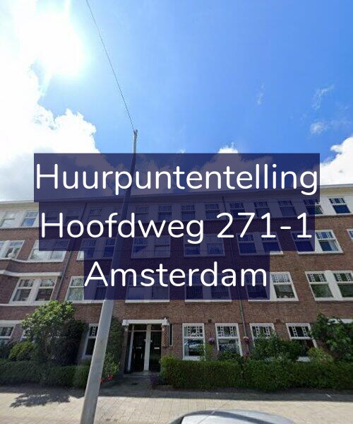 Foto gevel Huurpuntentelling voor Hoofdweg 271-1, Amsterdam