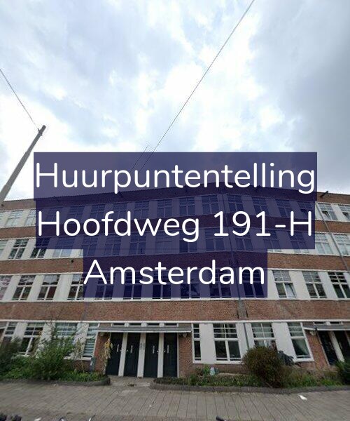 Foto gevel Huurpuntentelling voor Hoofdweg 191-H, Amsterdam