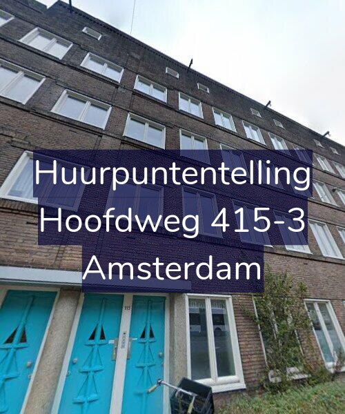 Foto gevel Huurpuntentelling voor Hoofdweg 415-3, Amsterdam