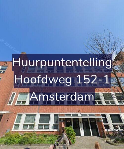 Foto gevel Huurpuntentelling voor Hoofdweg 152-1, Amsterdam