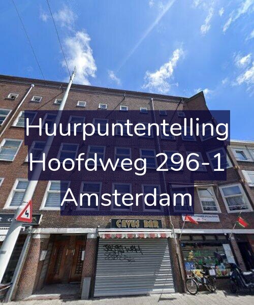 Foto gevel Huurpuntentelling voor Hoofdweg 296-1, Amsterdam