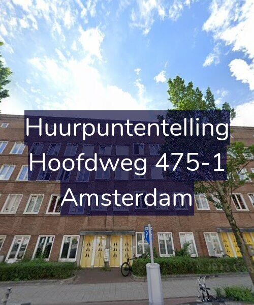 Foto gevel Huurpuntentelling voor Hoofdweg 475-1, Amsterdam
