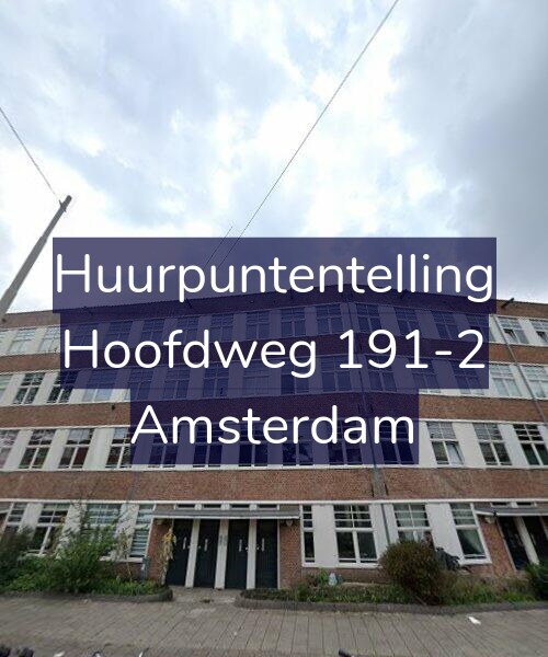 Foto gevel Huurpuntentelling voor Hoofdweg 191-2, Amsterdam